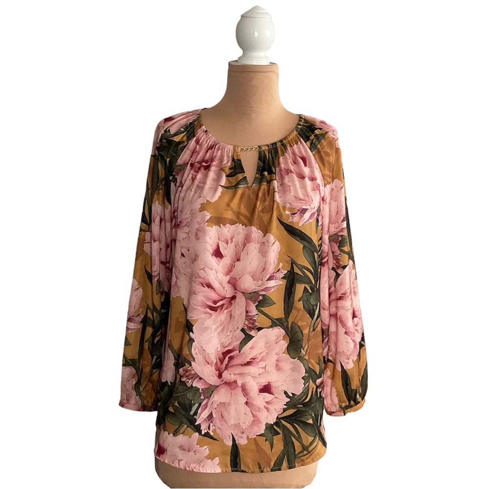 Chico’s Floral Long Sleeve Blouse
